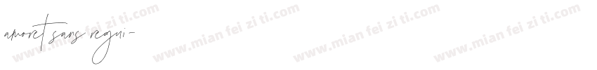 amoret sans regui字体转换